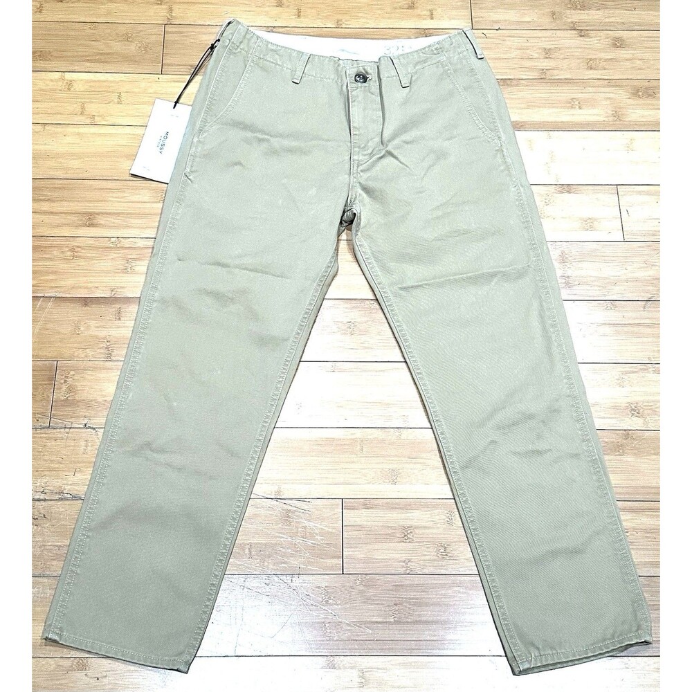 Moussy Vintage Akyish III Chino Pants Beige Mens 32x28 Rare Sample Made In Japan